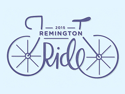 Remington Ride Bicycle T-Shirt Design bicycle bicycle illustration handwritten illustration lettering t shirt t shirt design