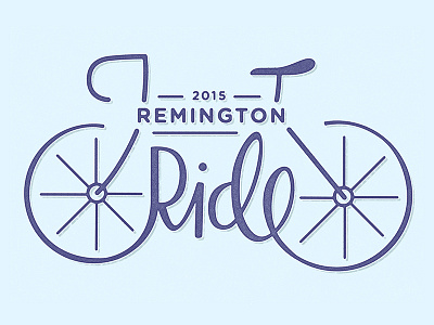 Remington Ride Bicycle T-Shirt Design