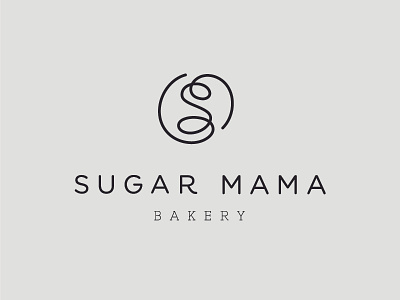 Sugar Mama Bakery Final Logo bakery brand branding logo mark sugar mama typography