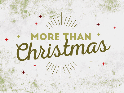 More Than Christmas Series Branding branding christmas church series graphic service star