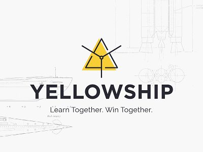 Indianapolis Yellowship 2018 Conference Logo conference brand conference logo logo mark movement propeller triangle vessel