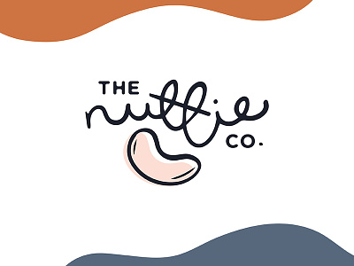 The Nuttie Co. Logo brand cashew face logo nuts