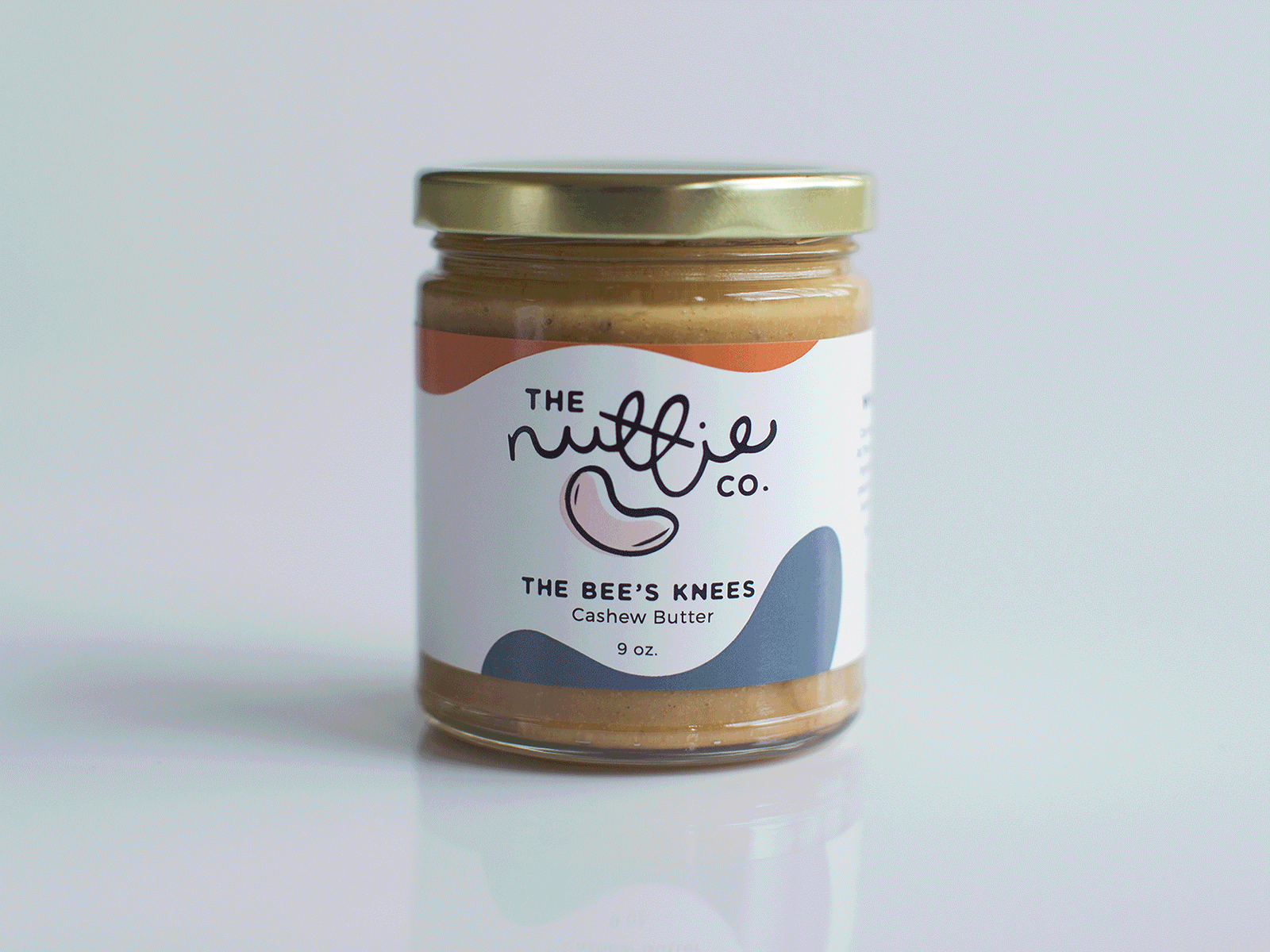 The Nuttie Co. Custom Packaging Design branding jars label design nut butter packaging packaging design peanut butter