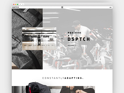dsptch_redesign_01 clean digital design hero landing page layout layout design minimal simple ui web design website websites