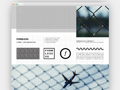 formless_wip_03 clean editorial layout layout design magazine modern photography simple typography web web design wip