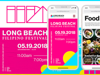 Long Beach Filipino Festival brand branding design festival logo logo design ui website