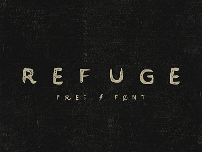 Refuge (Free Font) brush font free free font hand drawn hand lettering typeface vintage