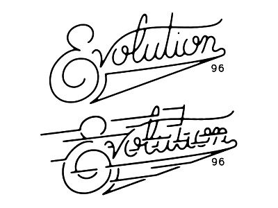 Evolution - Treatments branding hand lettering illustration lettering logo type typography vintage