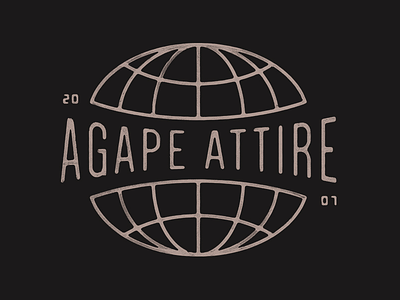 Agape Attire - Worldwide agape attire lettering merch paint typography watercolor