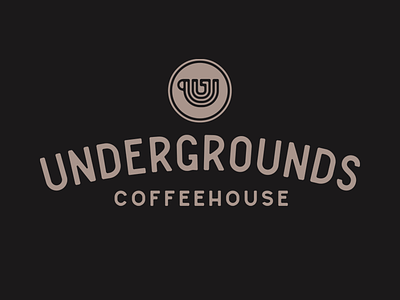 Undergrounds Coffeehouse branding coffee coffee shop icon lettering logo type typography