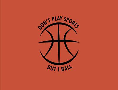 Ballin' design flat graphic graphic design illustrator minimal typography