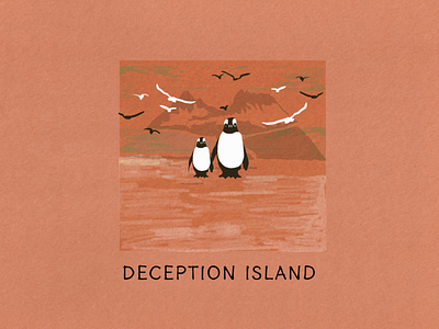 The Island Fever Series: Deception Island, Antarctica branding design editorial design graphic design illustration island logo picture book procreate travel