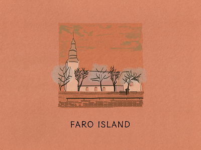 The Island Fever Series: Faro Island branding design editorial design graphic design illustration island logo picture book procreate travel