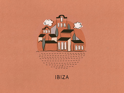 The Island Fever Series: Ibiza branding design editorial design graphic design illustration island logo picture book procreate travel