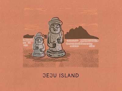 The Island Fever Series: Jeju Island procreate travel ui vector logo island graphic design branding illustration picture book editorial design design