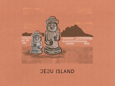 The Island Fever Series: Jeju Island branding design editorial design graphic design illustration island logo picture book procreate travel ui vector