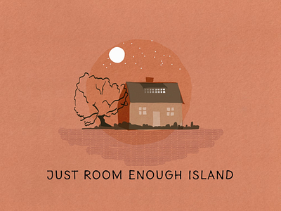 The Island Fever Series: Just Room Enough Island branding design editorial design graphic design illustration island logo picture book procreate travel ui vector