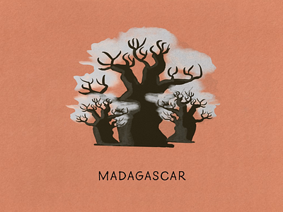 The Island Fever Series: Madagascar travel ui island logo branding graphic design picture book illustration editorial design design