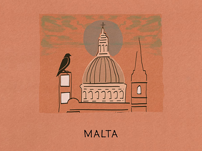 The Island Fever Series: Malta branding design editorial design graphic design illustration island logo picture book procreate travel ui