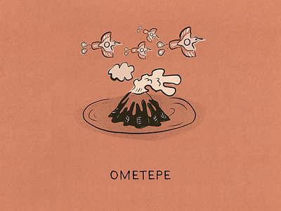 The Island Fever Series: Ometepe branding design editorial design graphic design illustration island logo picture book travel