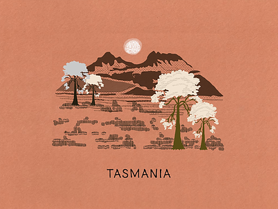 The Island Fever Series: Tasmania travel island logo branding graphic design illustration picture book editorial design design