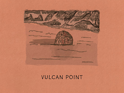 The Island Fever Series: Vulcan Point travel island logo branding graphic design illustration picture book editorial design design