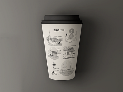 The Island Fever Series Mockup: Coffee Cup