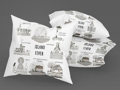 The Island Fever Series Mockup: Cushions