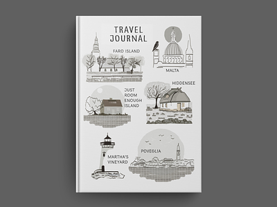 The Island Fever Series Mockup: Journal layout packaging travel merchandise logo island graphic design branding illustration editorial design design