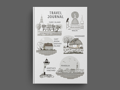 The Island Fever Series Mockup: Journal branding design editorial design graphic design illustration island layout logo merchandise packaging travel