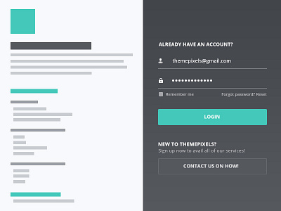 Login / Signin Page account form login password register signin signup ui username ux