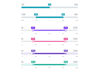 Rangeslider Skins admin dashboard form kit range skin slide slider ui ux