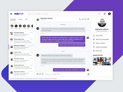 Chat App Template admin bootstrap bootstrap4 dashboard sidebar template ui ux