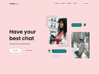 ChatApp. app design ux webapp webdesign