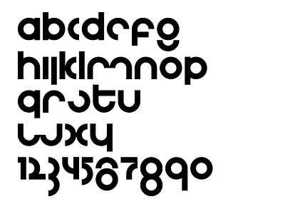 Alphabet 2 font geometric type design typography