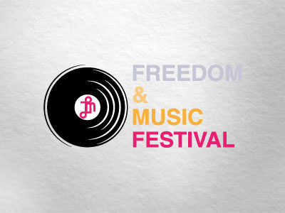 Freedom & Music Festival Logomark festival freedom logo logomark music vector