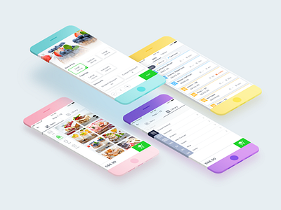 Ocha Mobile Design Concept clean food minimal mobile mockup ordering restaurant ui ux