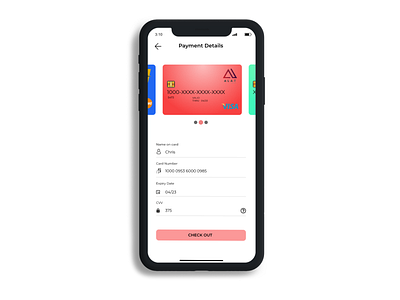 Credit Card Checkout app checkout page credit card checkout creditcard daily 100 challenge dailyui dailyuichallenge design invision invisionapp invisionstudio iphone xr nigeria ui