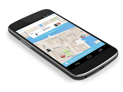 Android Mockup android checkin dublin foursquare ireland location map mobile mockup nexus