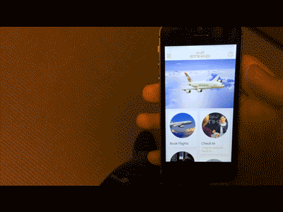 Airline App Prototype airline app feature fi flight hyperlapse ios mobile prototype travel
