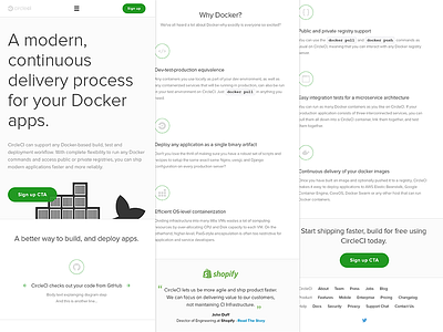 Mobile Docker Page