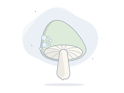 221216 al power dublin illustration illustrator ireland mushroom portlaoise psilo shroom space thick thin