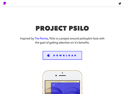 Psilo — Landing Page Shipped css facts html landing mushrooms page project psilo psilocybin shipped shrooms web