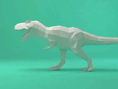 Low-poly T-rex