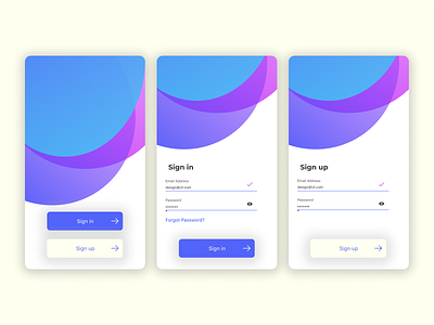 Sign in/Sign up page daily ui 001 dailyui 001 dailyuichallenge design ui