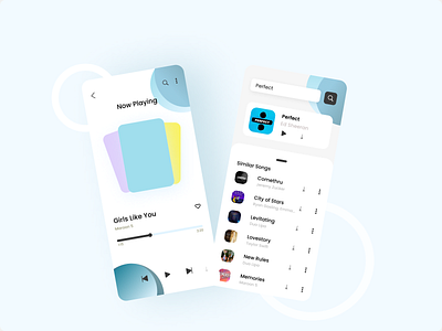 Music Player app art dailyuichallenge design typography ui ux