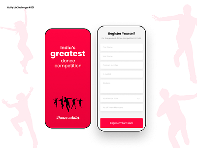 My first Daily UI Challenge work #001 (Mobile Version) dailyui dailyui 001 dailyuichallenge