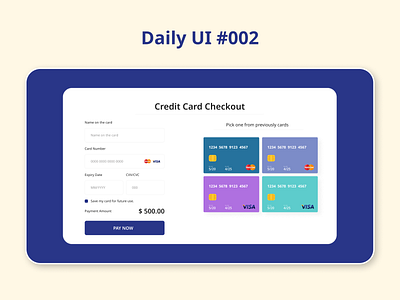 My Second Daily UI Challenge work #002