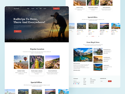 Travel Landing Page clean holiday website homepage inspiration landing page layouts light minimal minimalist simple travel agency travel app travel homepage travel website traveling traveling website user interface web design website