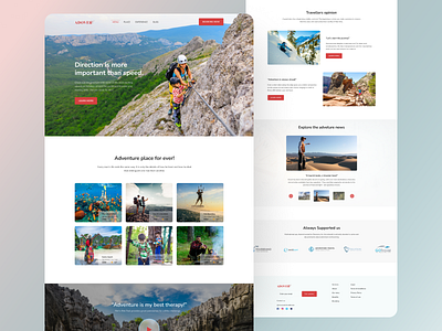 Travel Agency Landing Page UI Design by Mostafijur Rahman for ITO Team ...